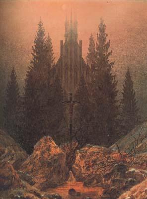 Caspar David Friedrich Cross in the Mountains (mk10) Germany oil painting art